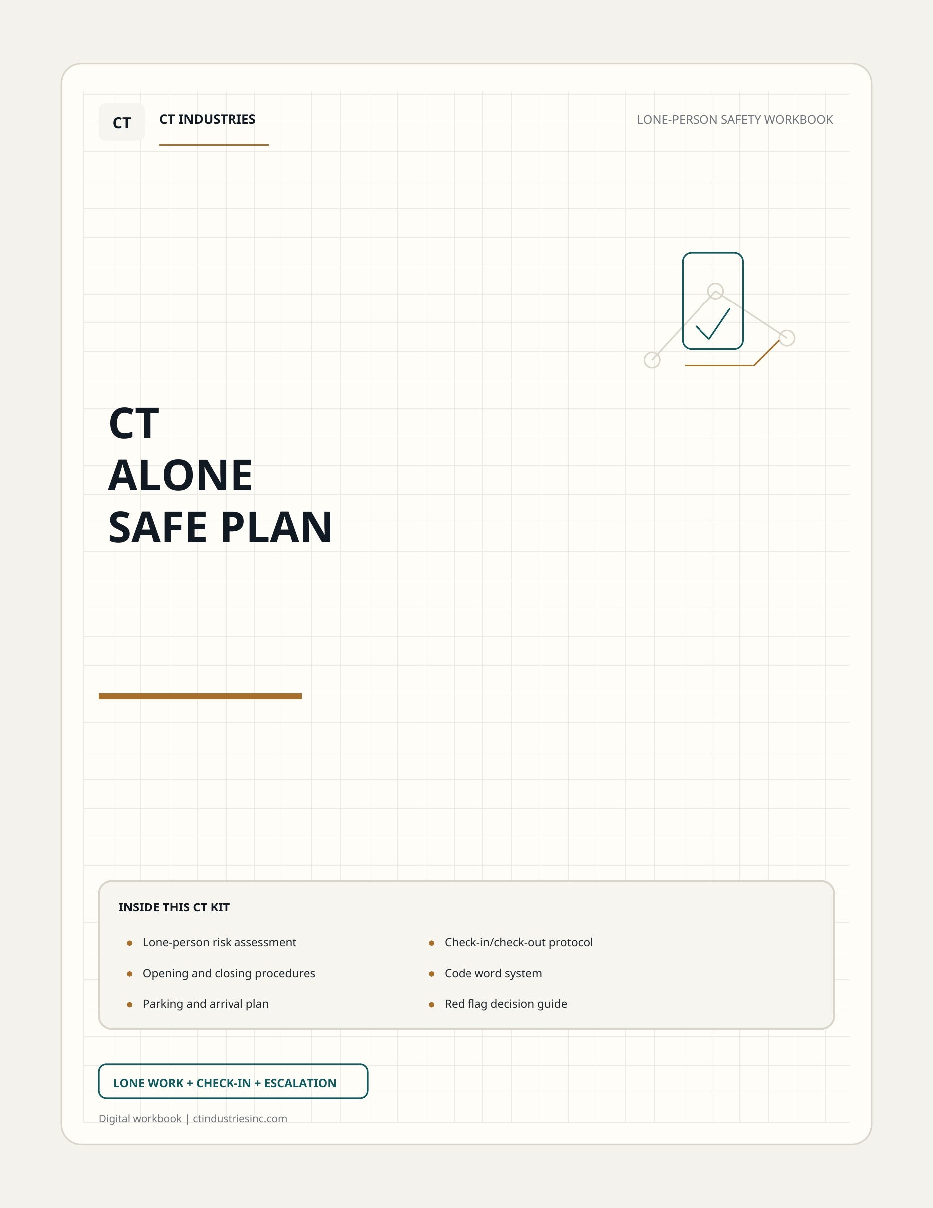 CT Alone Safe Plan